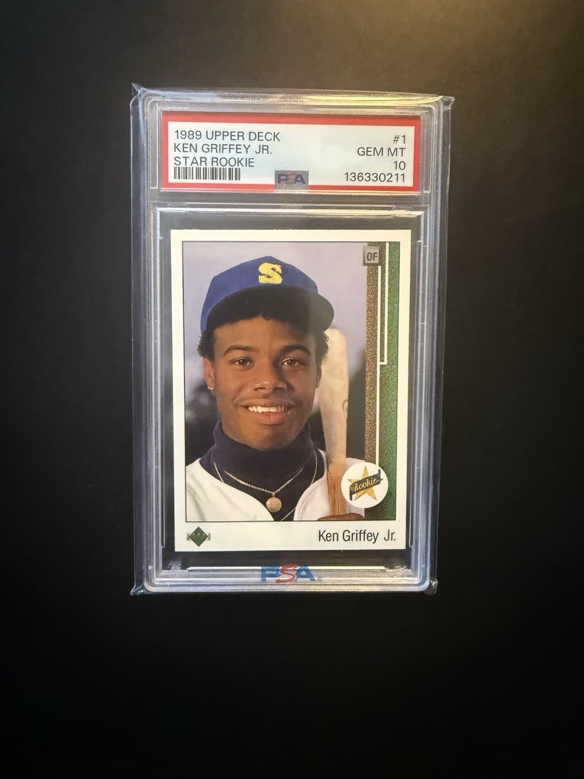 1989 Upper Deck - Star Rookie Ken Griffey Jr #1 (RC) - PSA 10 - Graded Jan 2026
