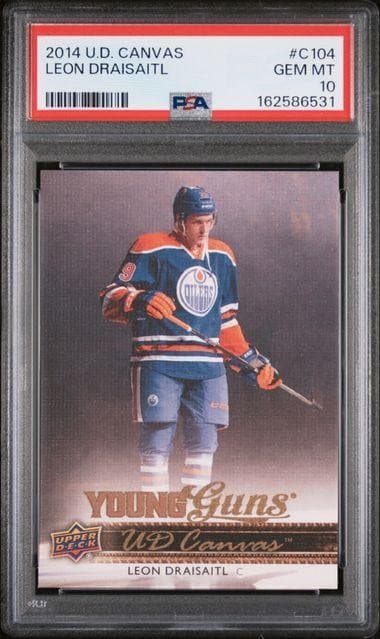 2014 Upper Deck Leon Draisaitl Young Guns Canvas #C104 PSA 10
