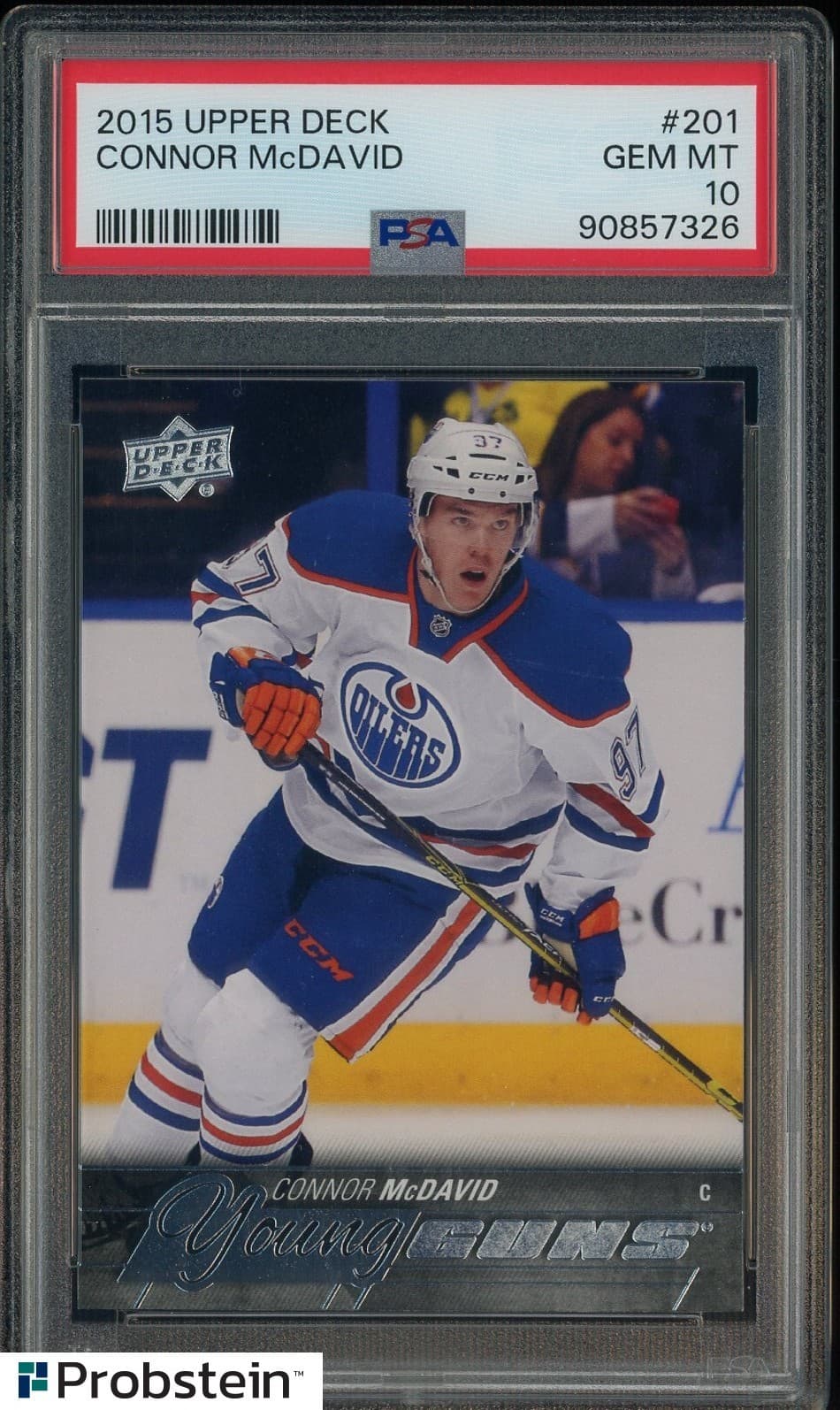 2015-16 Upper Deck Hockey Young Guns #201 Connor McDavid RC Rookie PSA 10