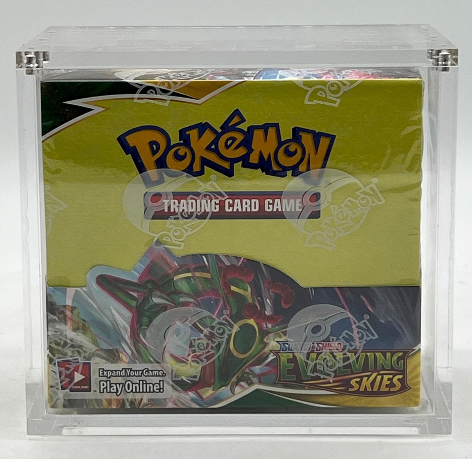 2021 Pokemon TCG SWSH Evolving Skies Booster Box Sealed w/ Acrylic Case