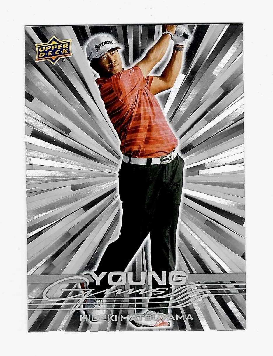 2026 UPPER DECK GOLF HIDEKI MATSUYAMA SILVER OUTBURST YOUNG GUNS