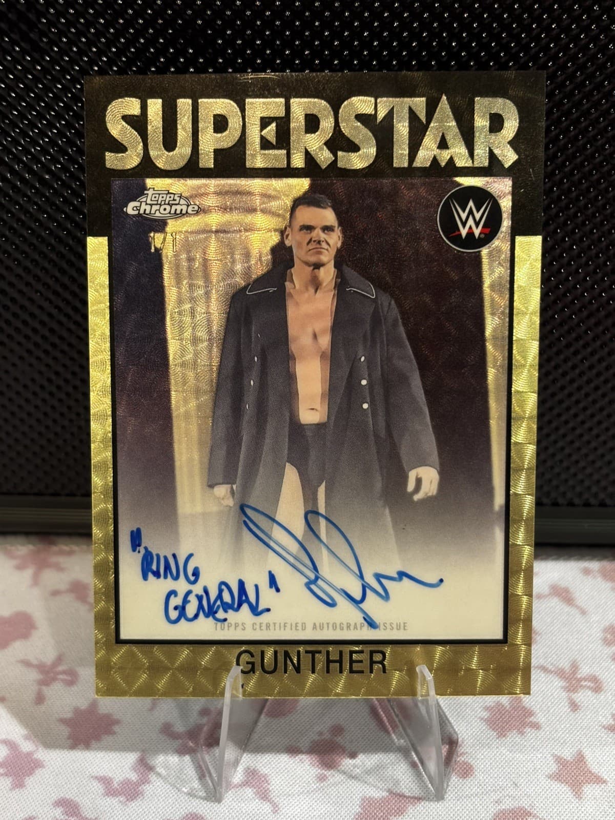 2026 Topps Chrome WWE Gunther Auto Walter Superfractor 1/1