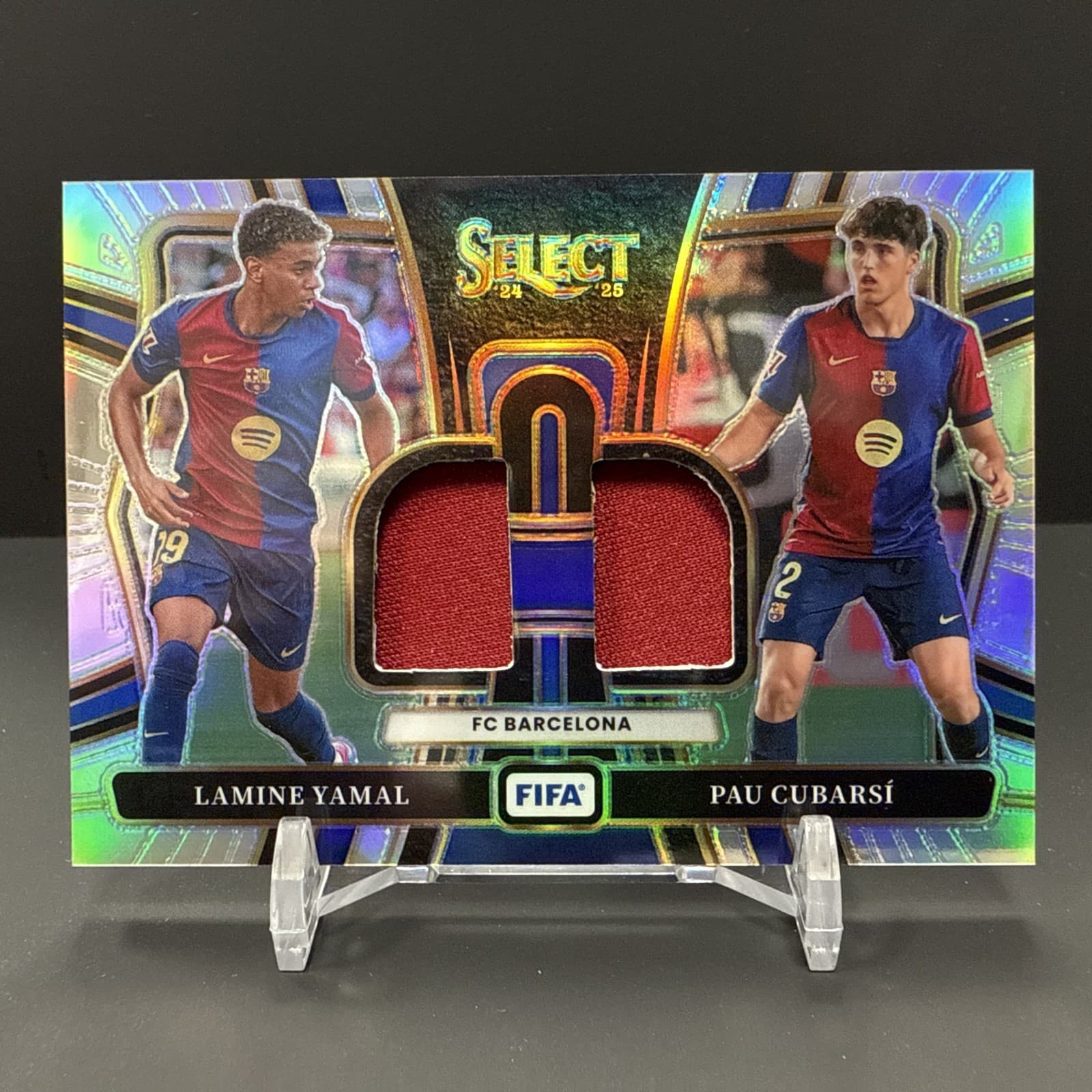 2024-25 Select La Liga Dual Swatches Yamal Cubarsi Barcelona Spain World Cup