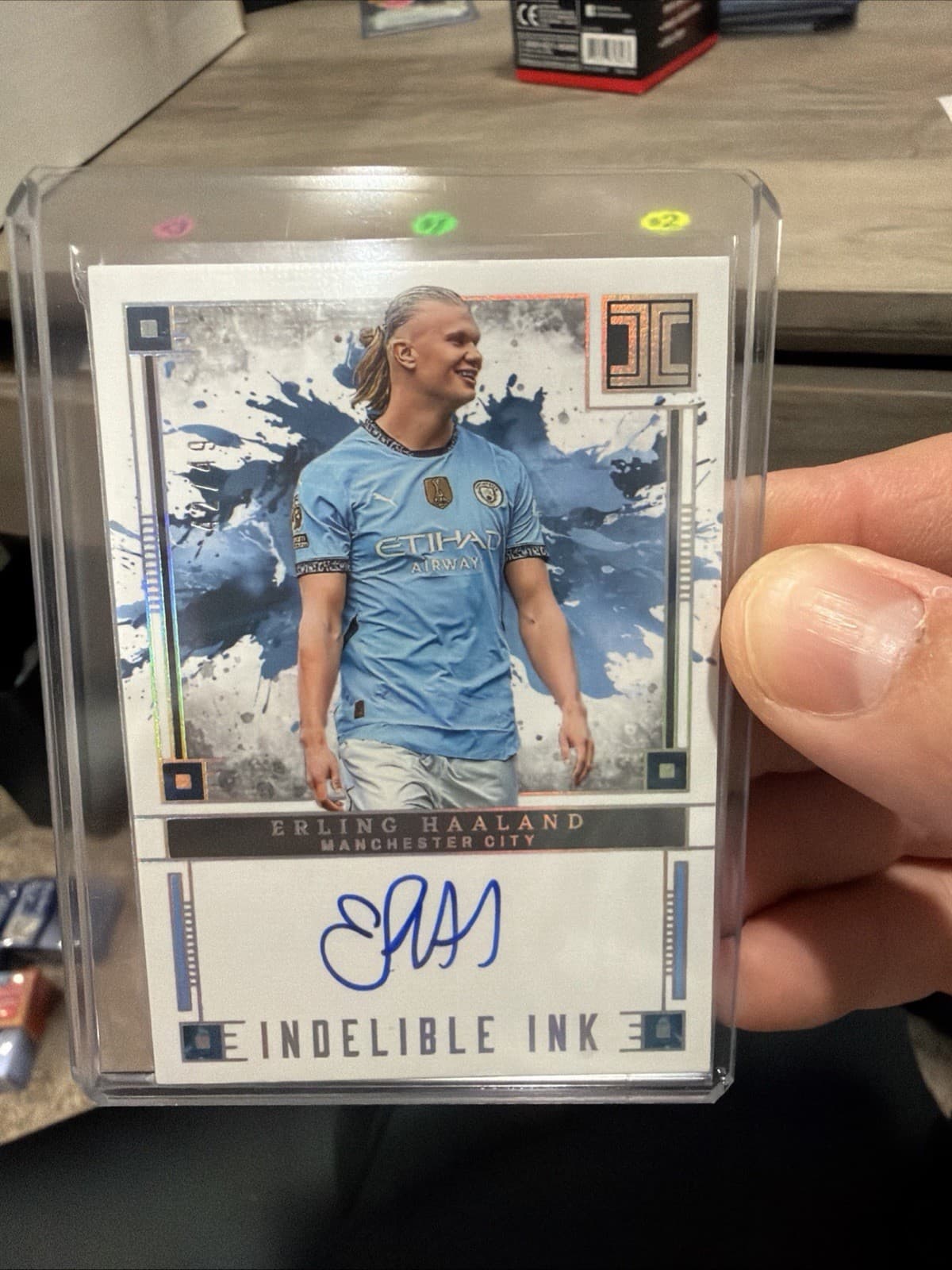 2024-25 Panini Impeccable FIFA Erling Haaland  Indelible Ink On Card Auto /49