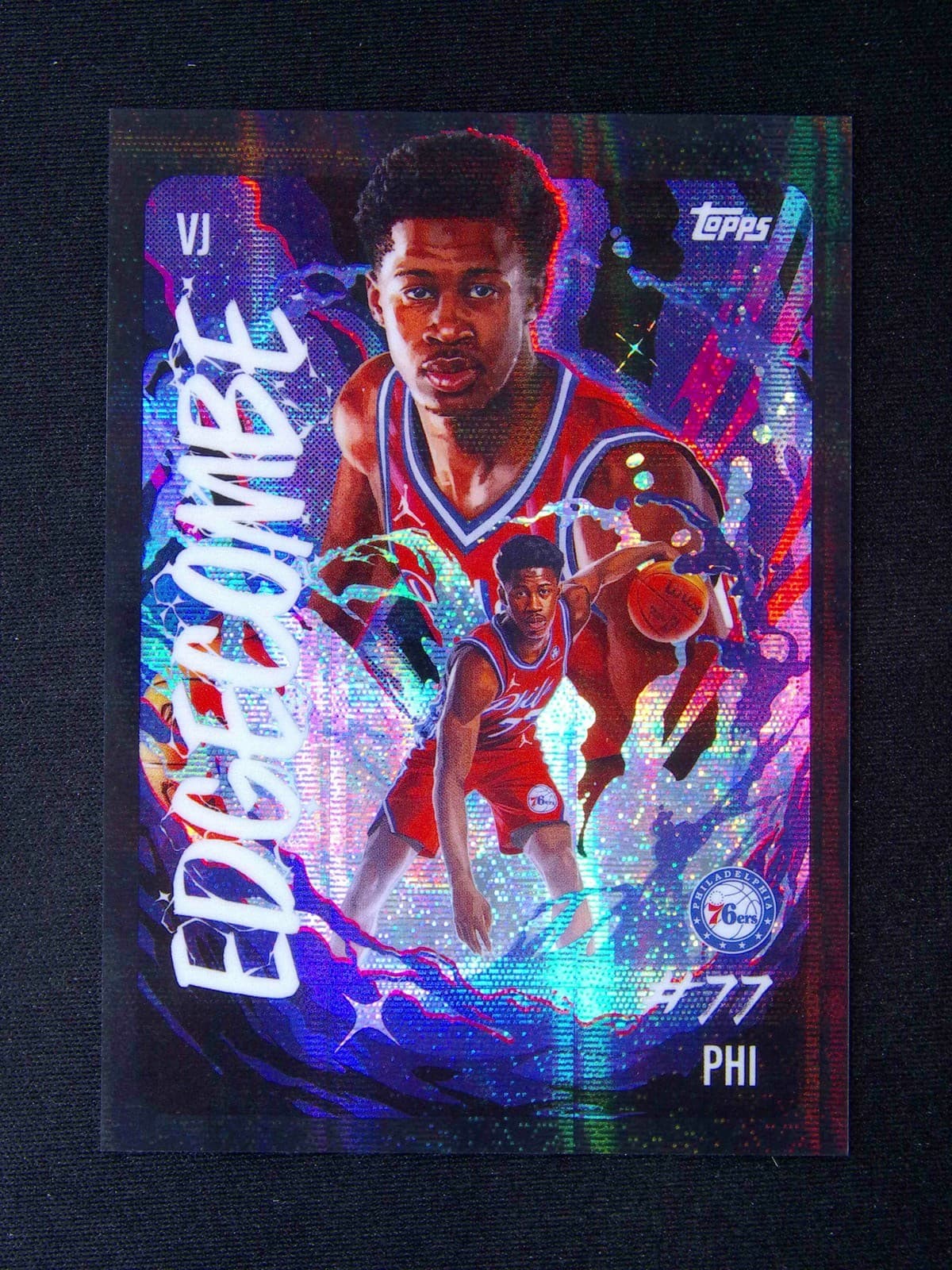 2025-26 Topps Chrome VJ Edgecombe RC Rookie Ultra Violet Case Hit SSP