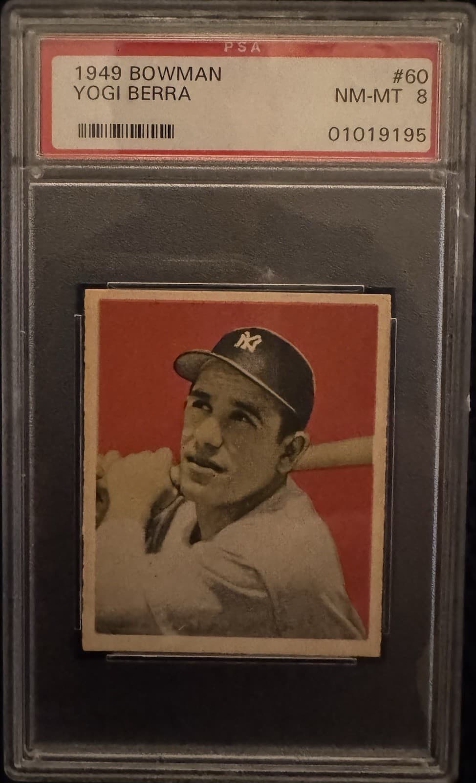 1949 Bowman Yogi Berra #60 PSA 8 Yankees HOF Centered High End 