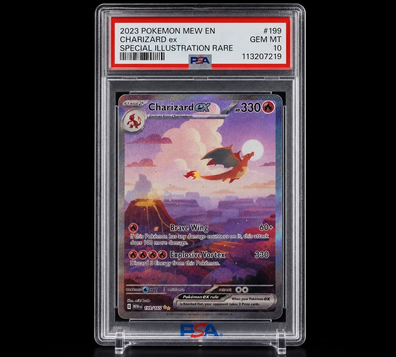 PSA 10 Charizard ex 199/165 SIR 151 Set GEM MINT Pokemon Full Art Chase Card!!