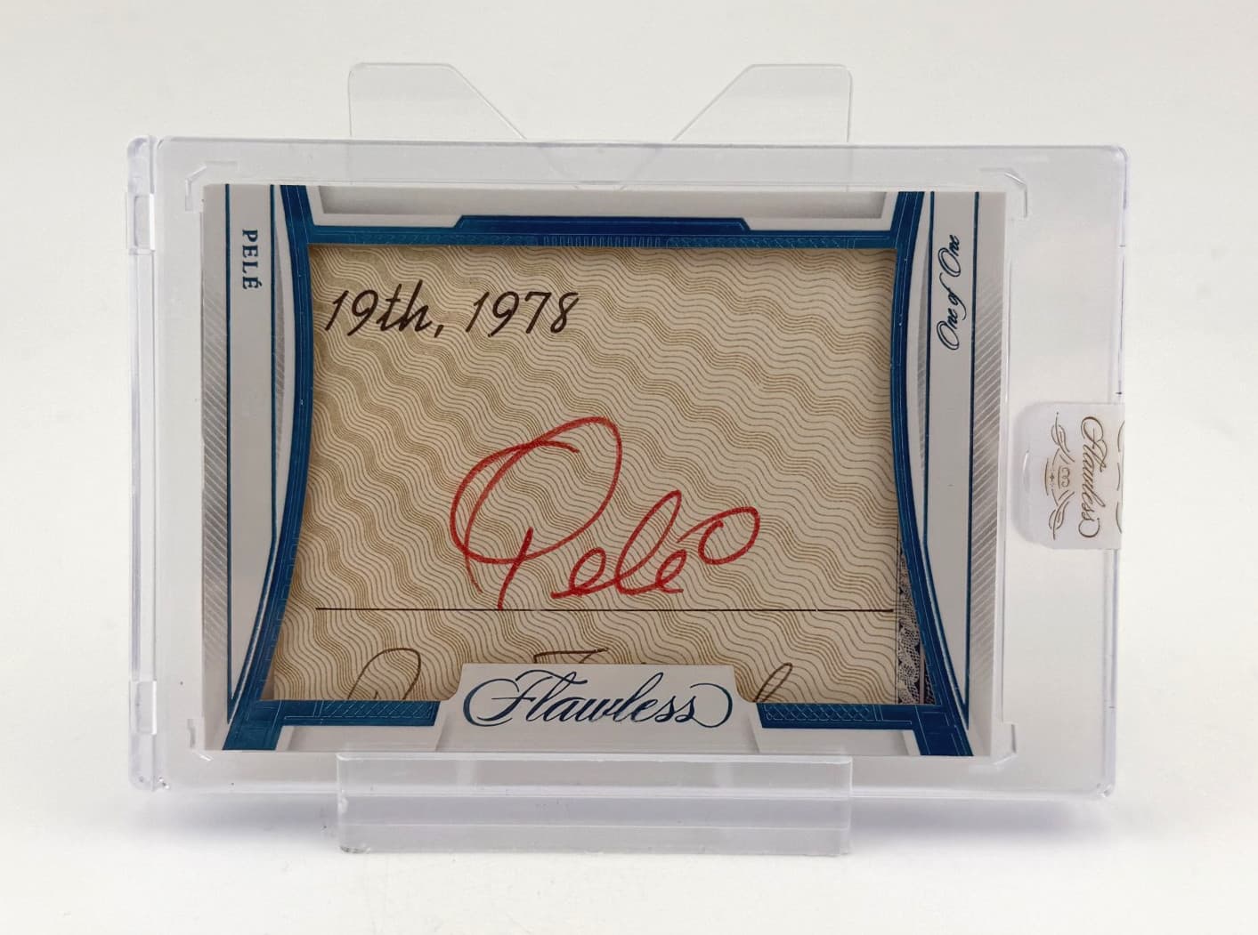 2022-2023 Panini Flawless Football Pele 1/1 Cut Auto Sealed Soccer