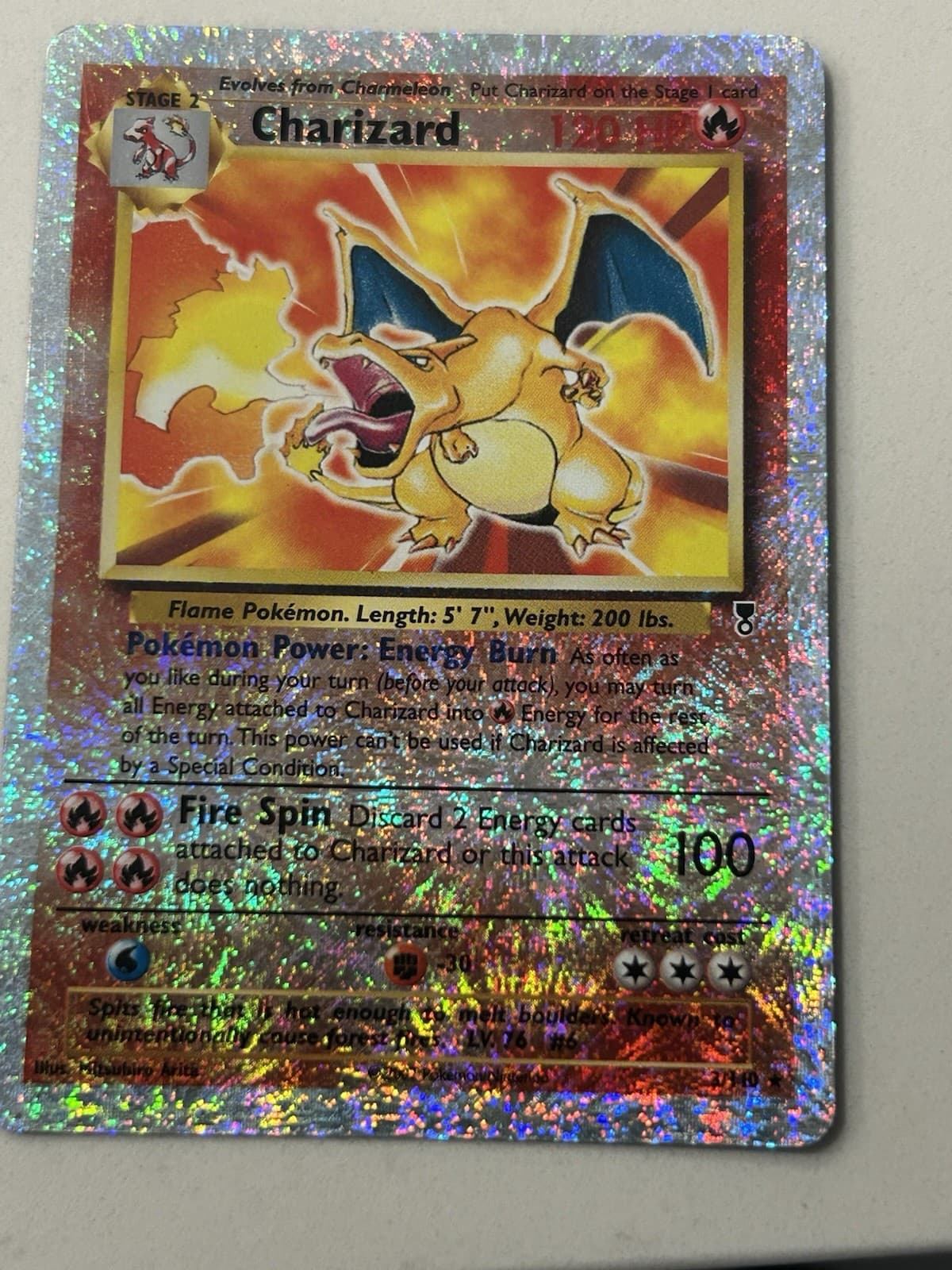Pokemon TCG Charizard 3/110 Legendary Collection Reverse Holo Rare 120HP