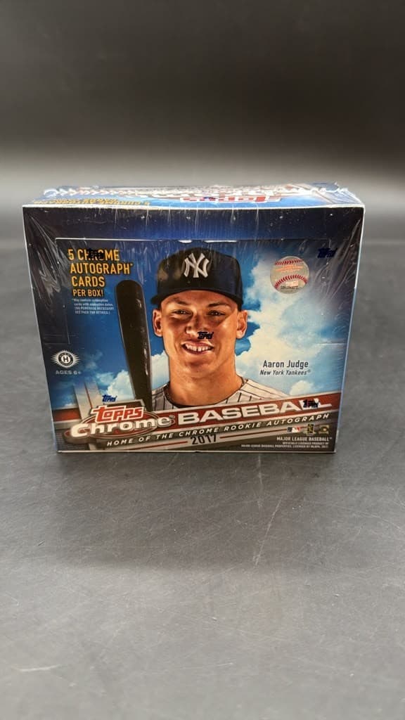 2017 Topps Chrome Baseball HTA Hobby Jumbo Box SEALED