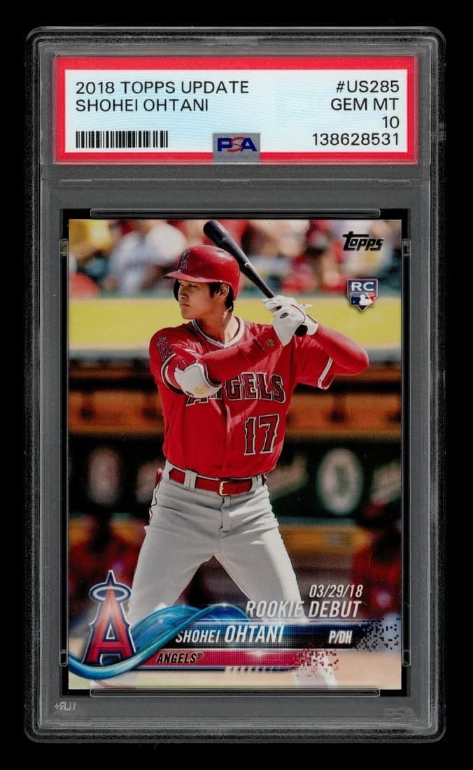 2018 Topps Update: #US285 Shohei Ohtani PSA 10 GEM MINT