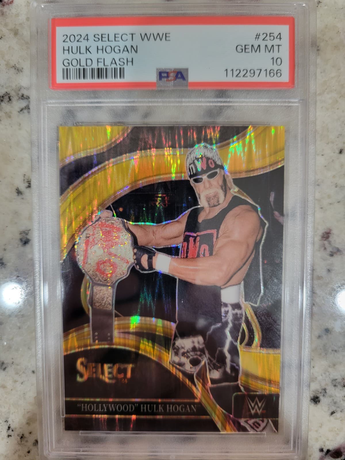 2024 Hollywood Hulk Hogan Panini Select WWE Ringside Gold #09/10 PSA GEM MT 10 