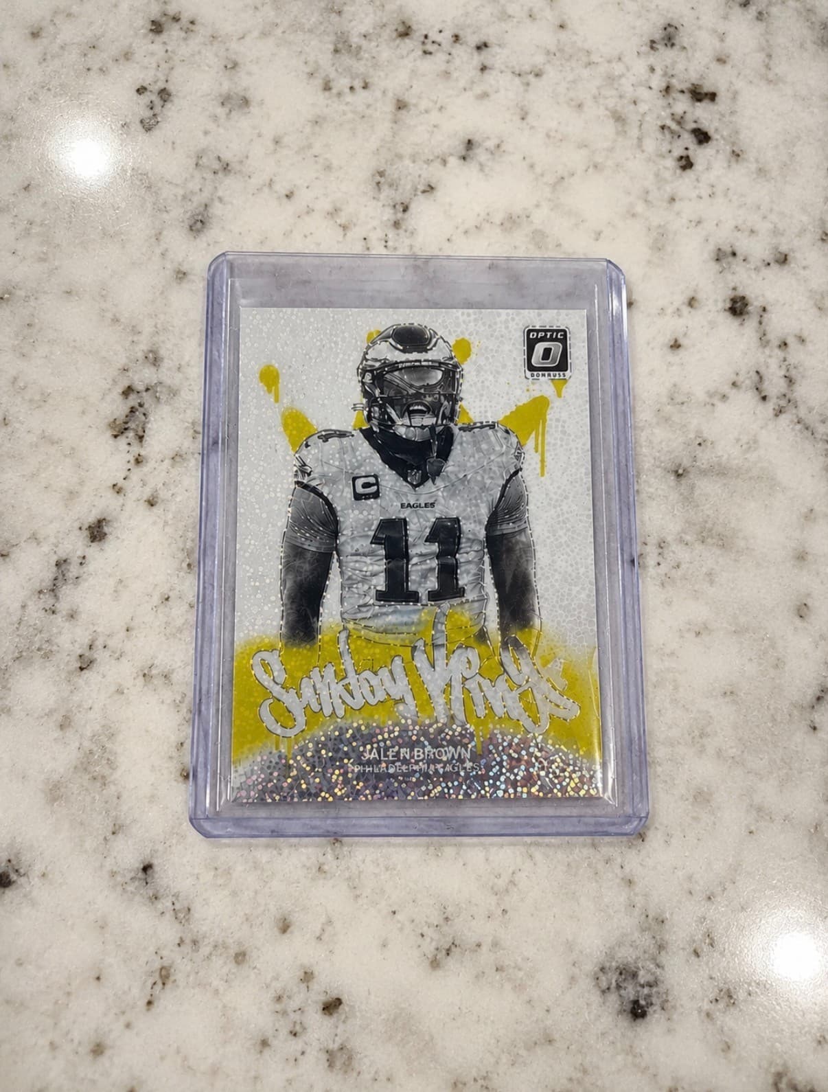 Aj brown 1/1 Donruss optic Sunday kings white sparkle case hit