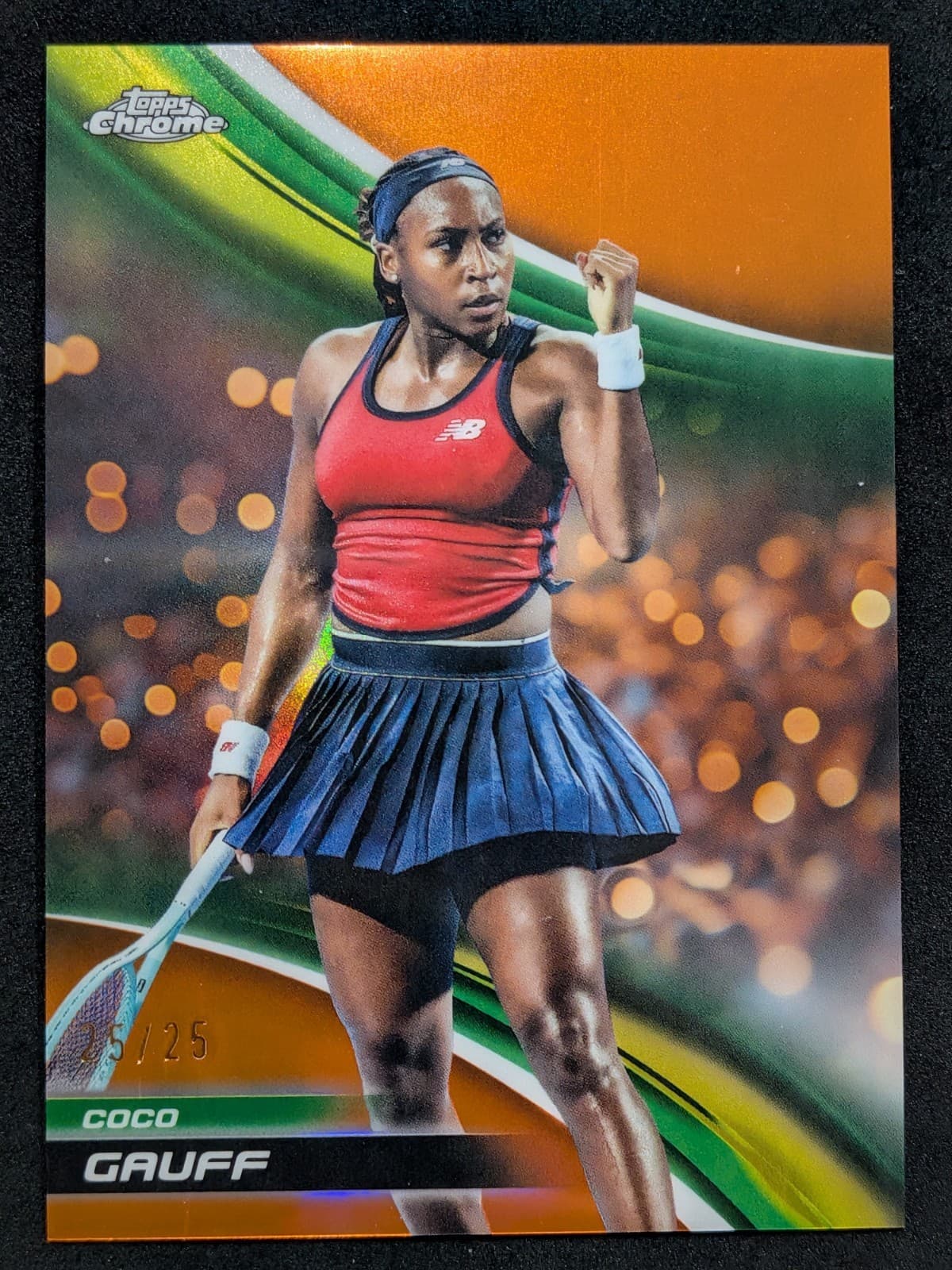 2025 TOPPS CHROME TENNIS COCO GAUFF #200 TRUE ORANGE REFRACTOR 25/25 eBay 1/1