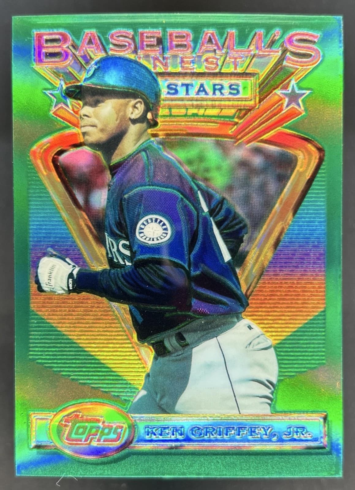 1993 Topps Finest Ken Griffey, Jr. Refractor #110 Mariners