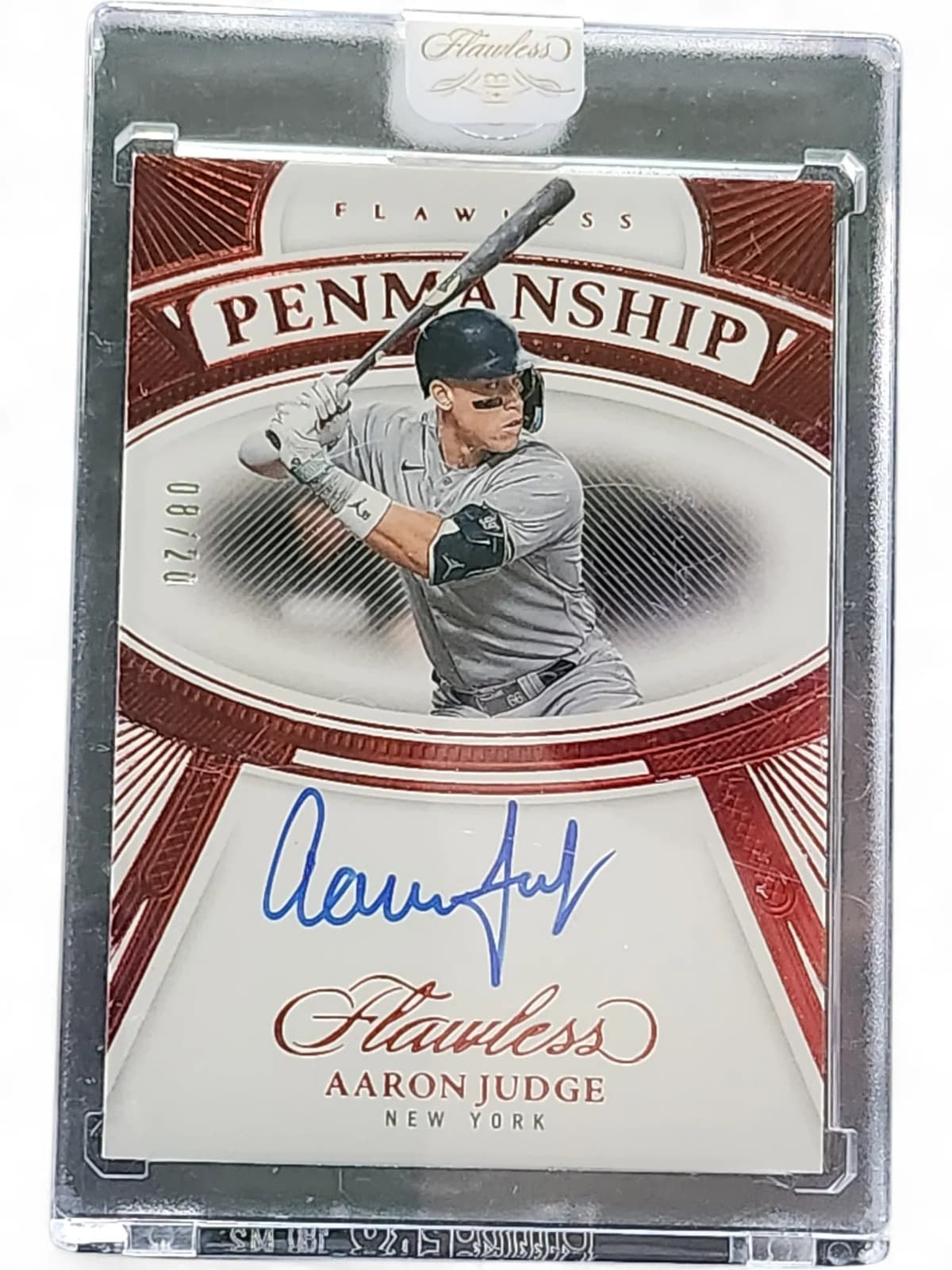 2024 Panini Flawless Baseball Penmanship Aaron Judge #FP-AJ 08/20