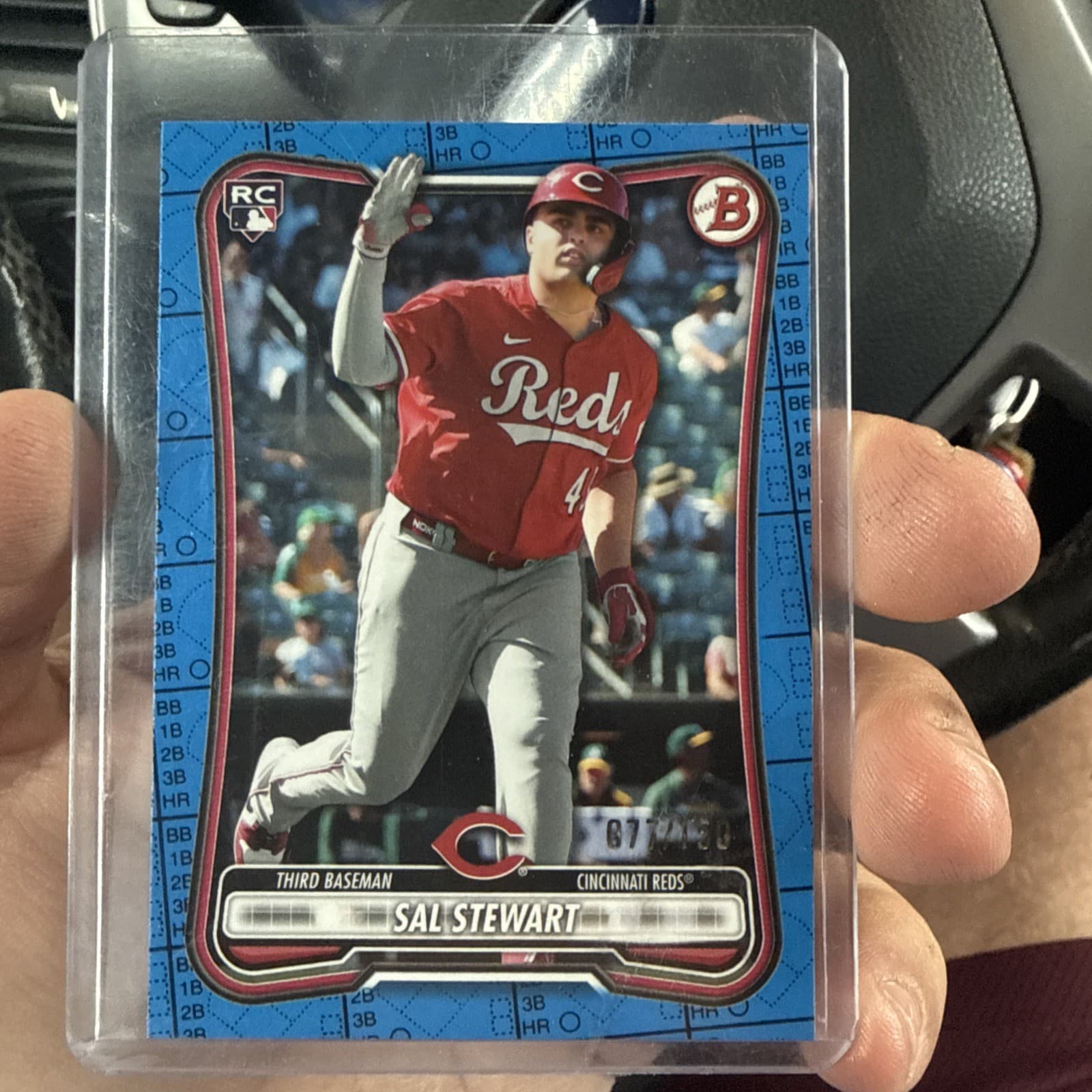 2026 Bowman Baseball Sal Stewart Blue Scorecard /150 Rookie Card