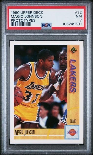 1990 Upper Deck Magic Johnson Prototypes #32 PSA 7