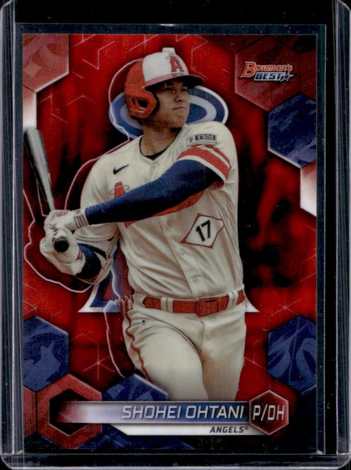 2023 Bowman's Best Shohei Ohtani Red Lava Refractor #/5 Angels