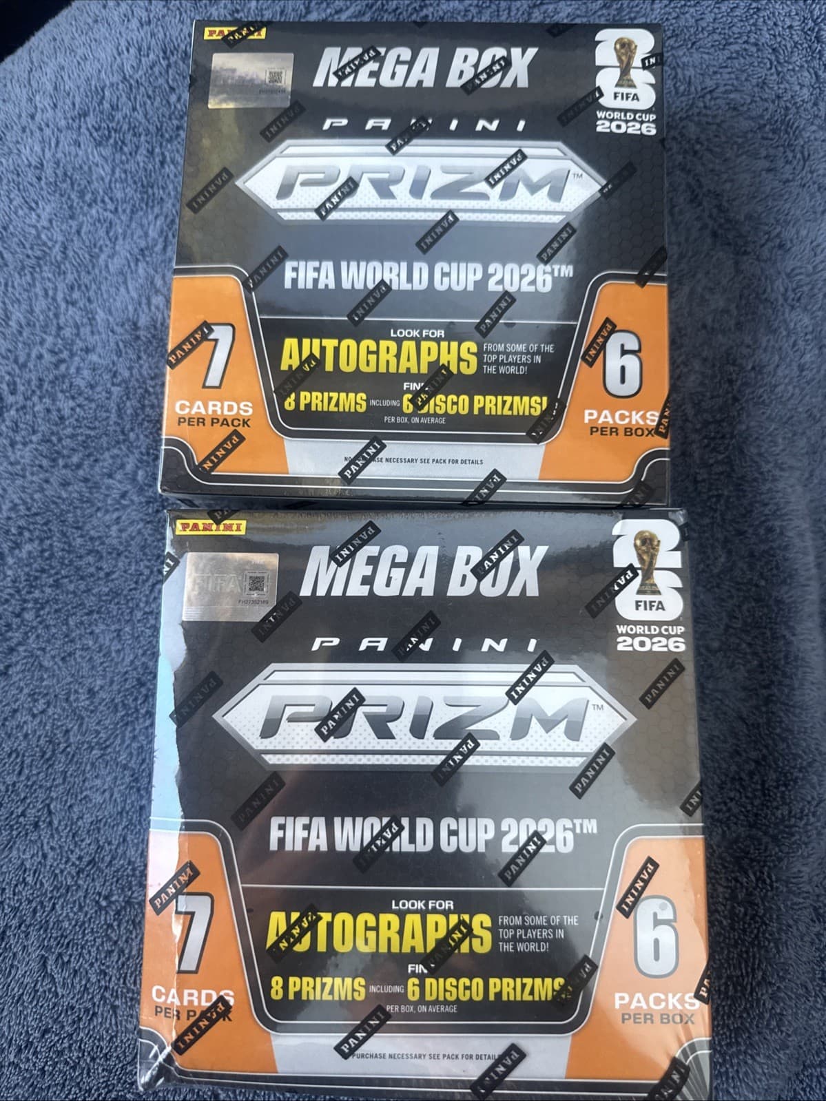 2026 Panini Prizm FIFA World Cup Soccer MEGA BOX [Factory Sealed] LOT OF (2) Two