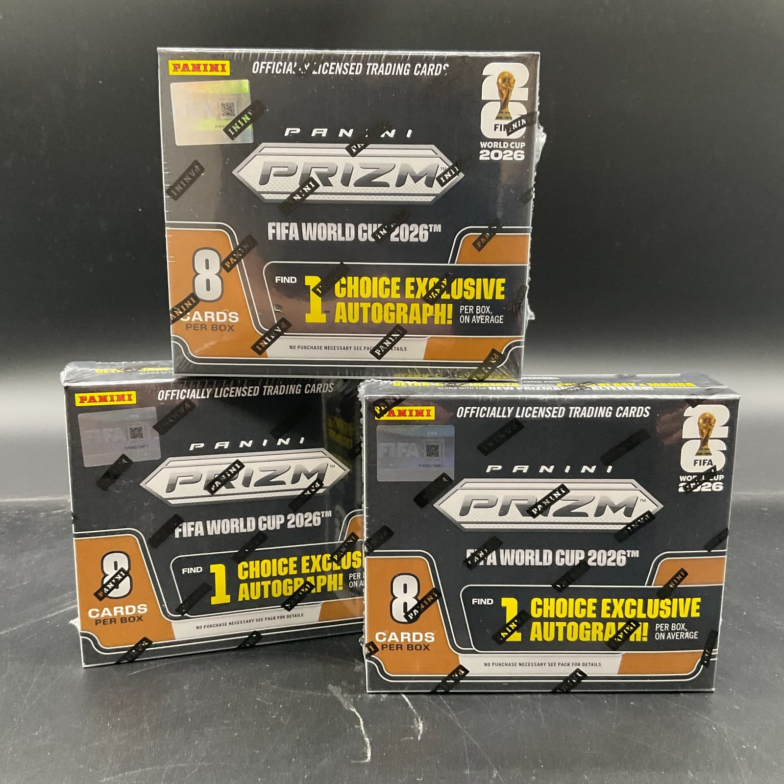 Lot of (3) 2026 Panini Prizm World Cup Soccer Choice Box Factory SEALED