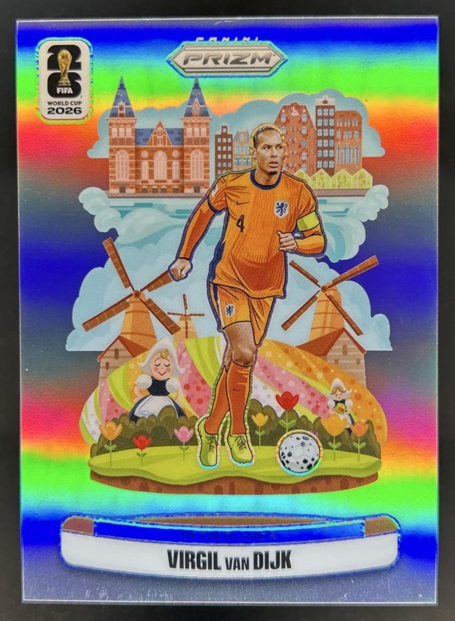 2026 Panini Prizm World Cup Virgil van Dijk National Landmarks SSP #18