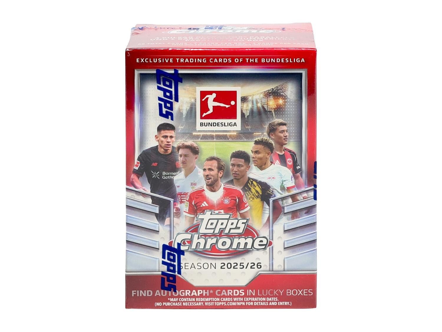 2025/26 TOPPS CHROME BUNDESLIGA SOCCER 7-PACK BLASTER BOX