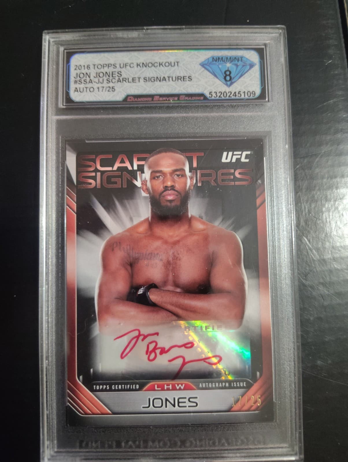 2016  Topps UFC Knockout Scarlet Signatures 🔥 🔥 🔥  17/25