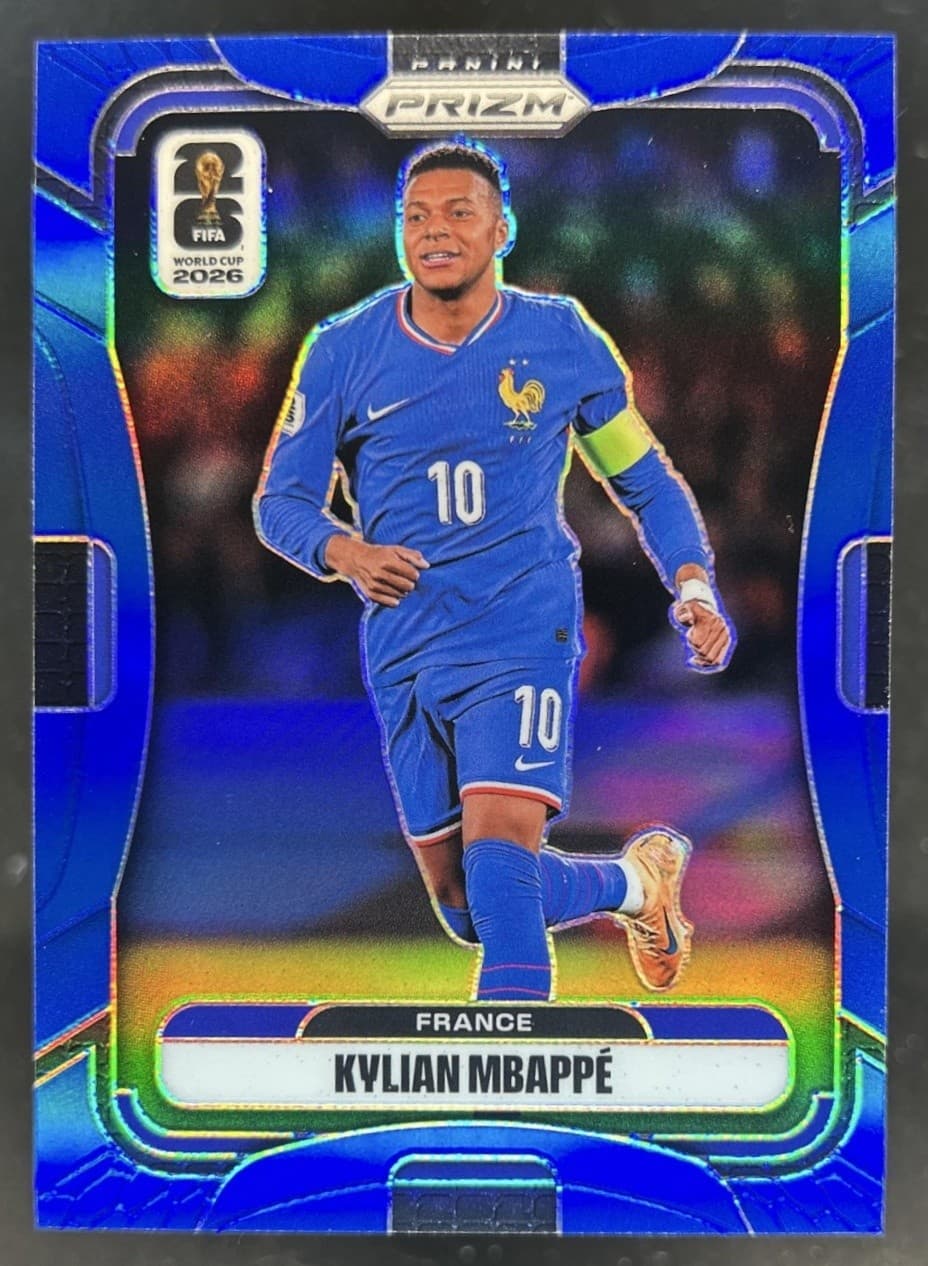 2026 Panini Prizm World Cup Kylian Mbappe Blue #/40 France