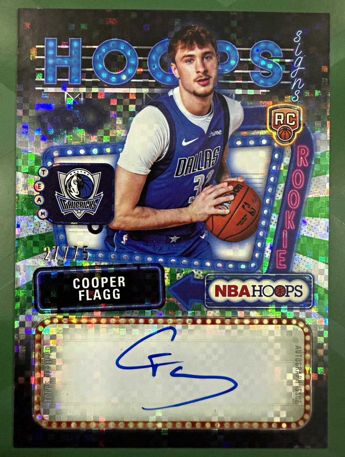 Topps NBA Hoops Cooper Flagg RC Auto Rookies First Signs Mavericks HFS-CF /75🔥