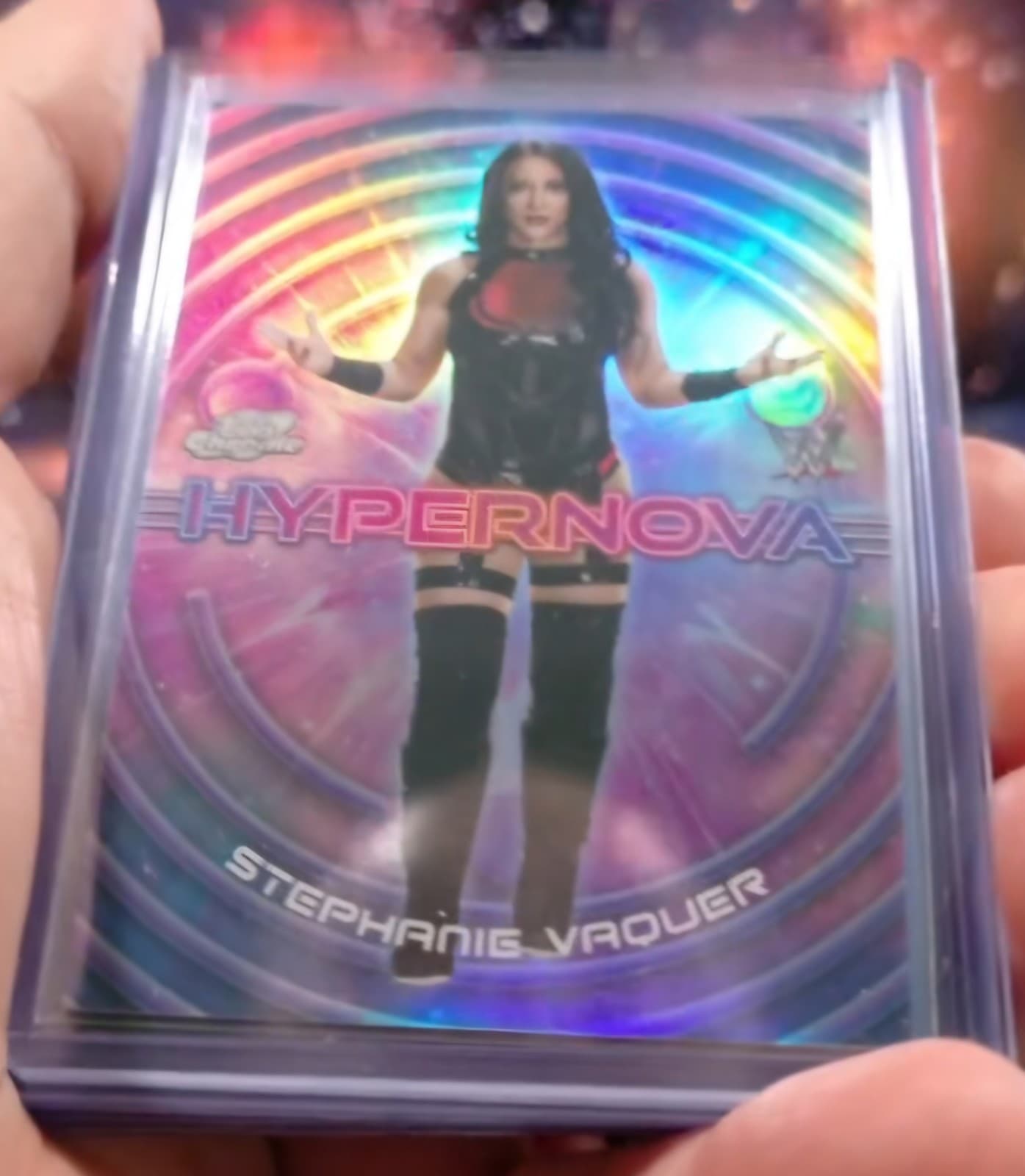 2026 Topps Cosmic Chrome WWE Stephanie Vaquer Hypernova Ssp