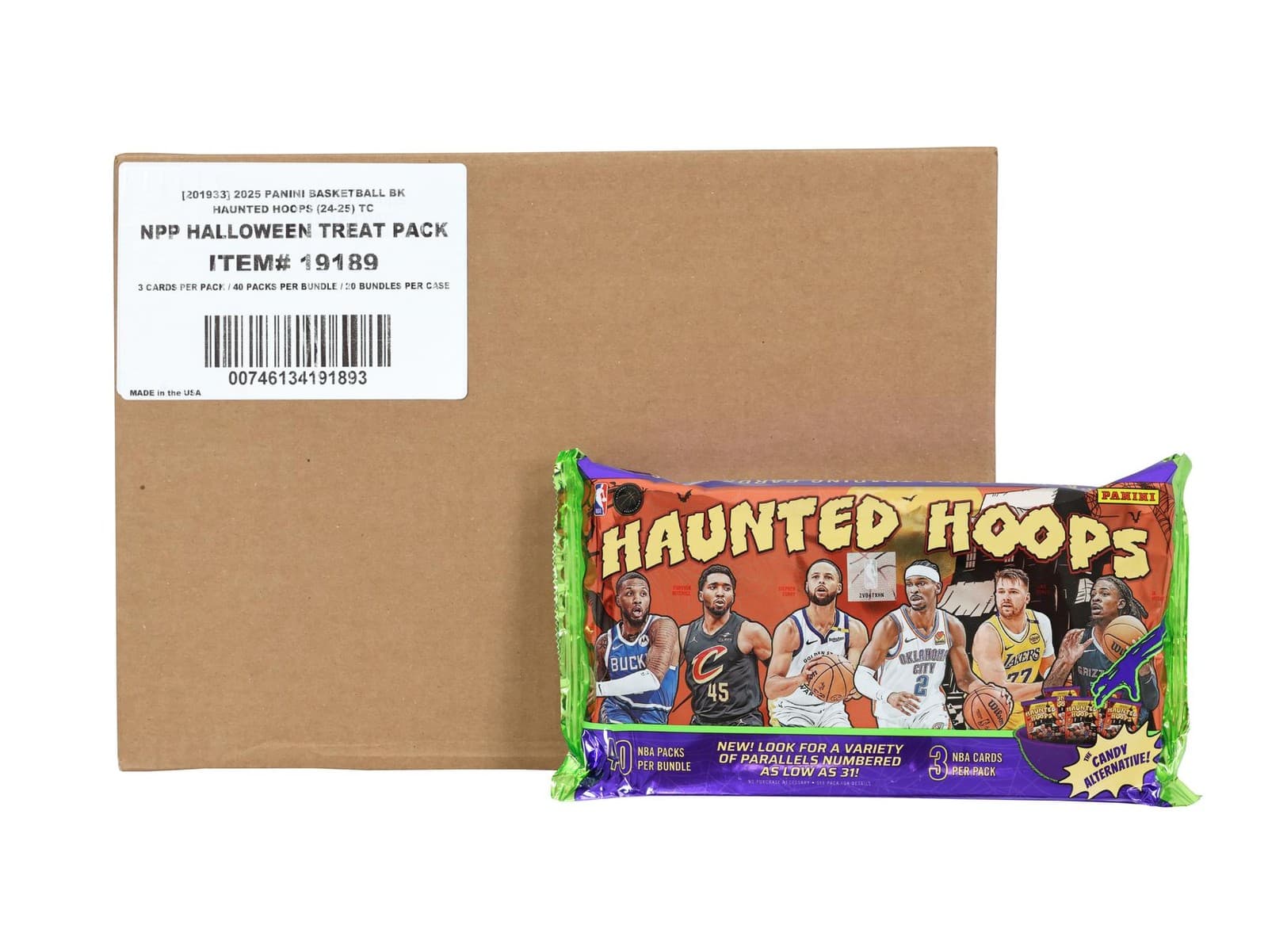2024/25 PANINI HAUNTED HOOPS HALLOWEEN BASKETBALL RETAIL 20-BOX CASE
