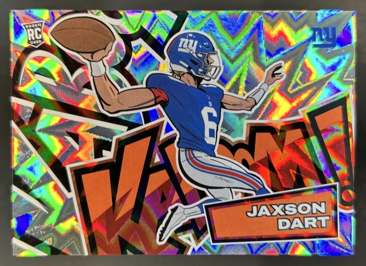 2025 Panini Absolute Jaxson Dart Kaboom - Horizontal RC SP Rookie #34 Giants