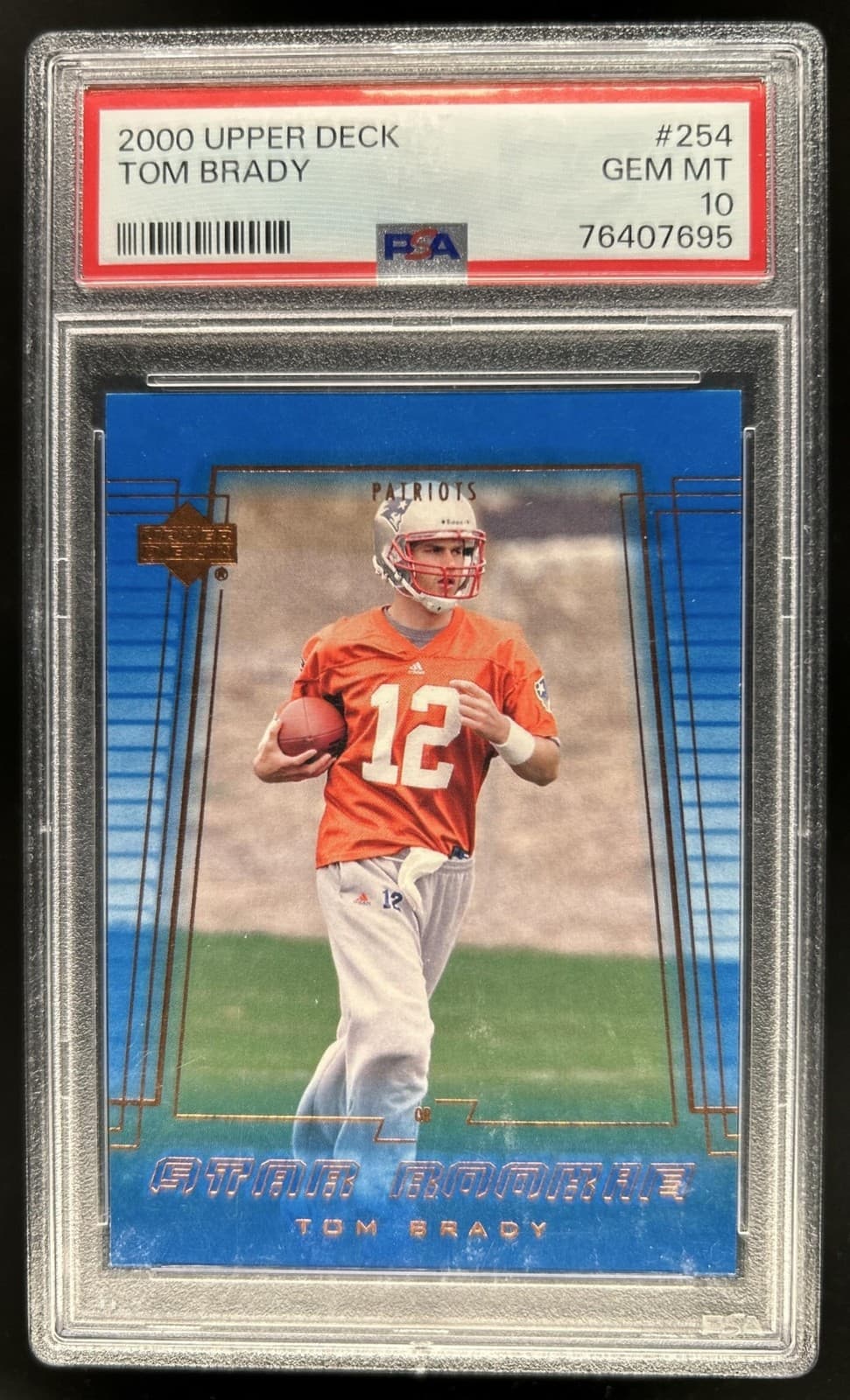 2000 Upper Deck Tom Brady Rookie RC #254 Patriots PSA 10 GEM MINT