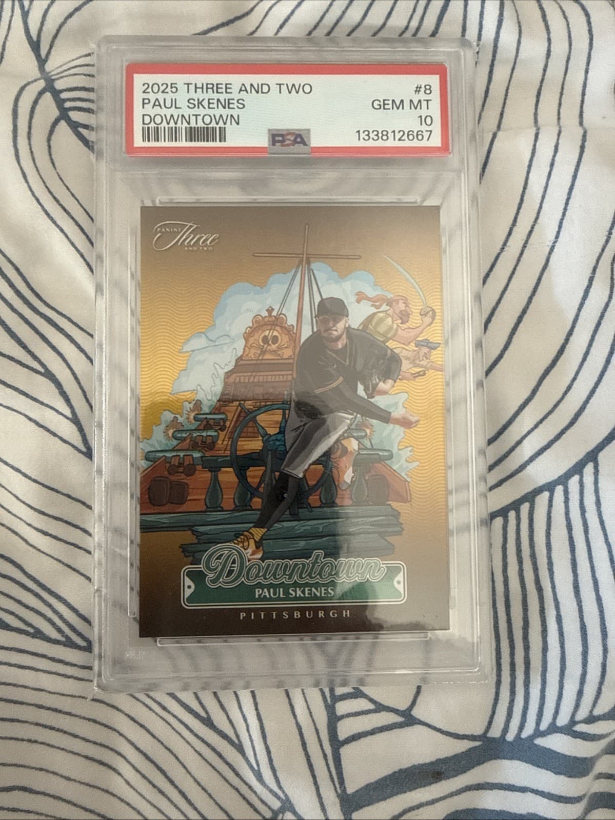 2025 Panini Three and Two - Downtown Paul Skenes #8