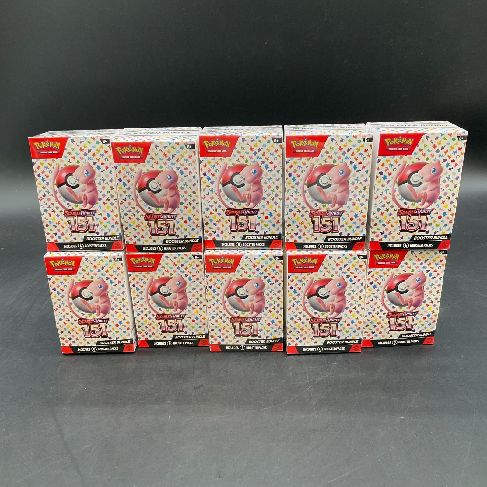 Lot of (10) Pokemon TCG 151 MEW EN Booster Bundles SEALED NEW