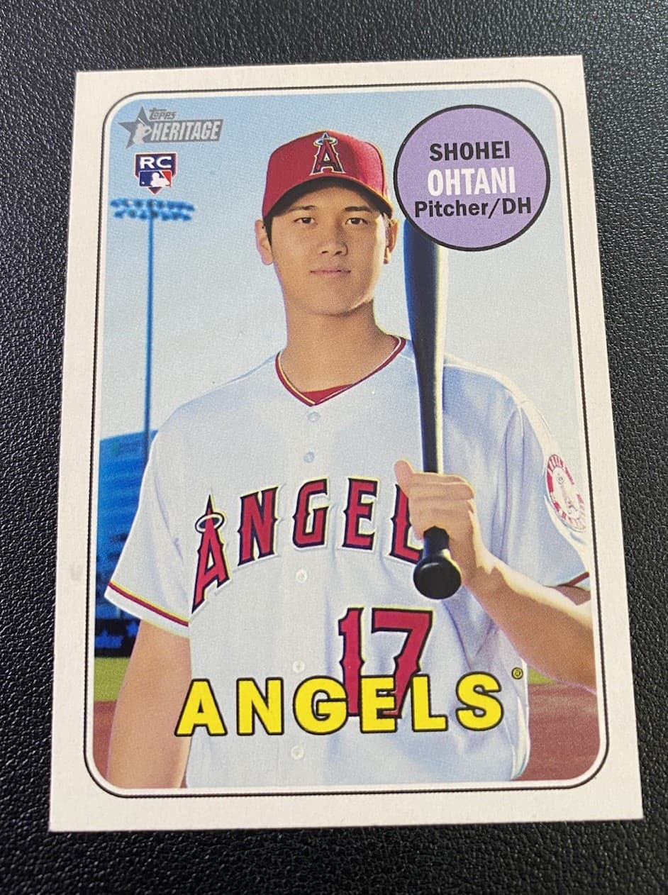 2018 Topps Heritage High Number  Shohei Ohtani #600 (RC) Rookie CLEAN