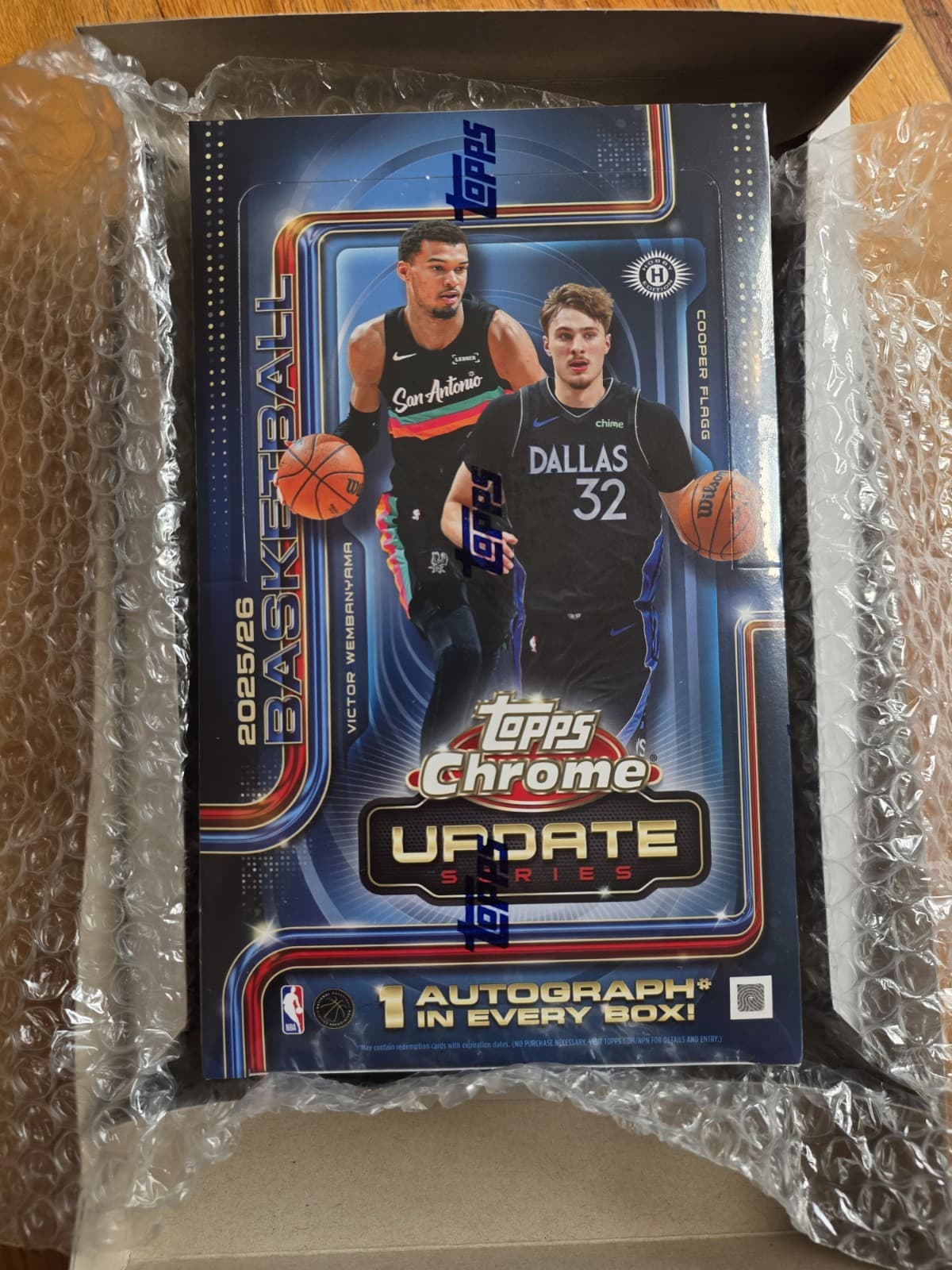 Topps Chrome Update NBA HOBBY BOX Sealed & In-Hand 2025-26 Basketball w/ 1 Auto