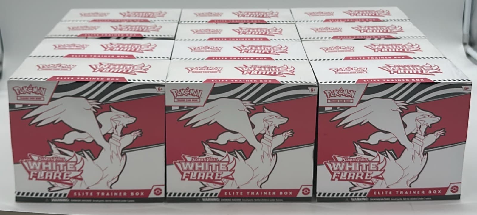 Lot of (12) Pokemon TCG White Flare Elite Trainer Boxes SEALED ETB