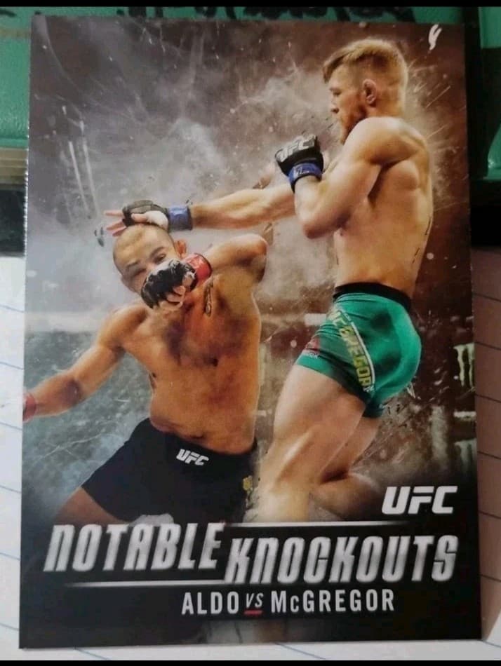 Topps 2018 Topps Chrome UFC Notable Knockouts Aldo/McGregor #NK-CM MMA