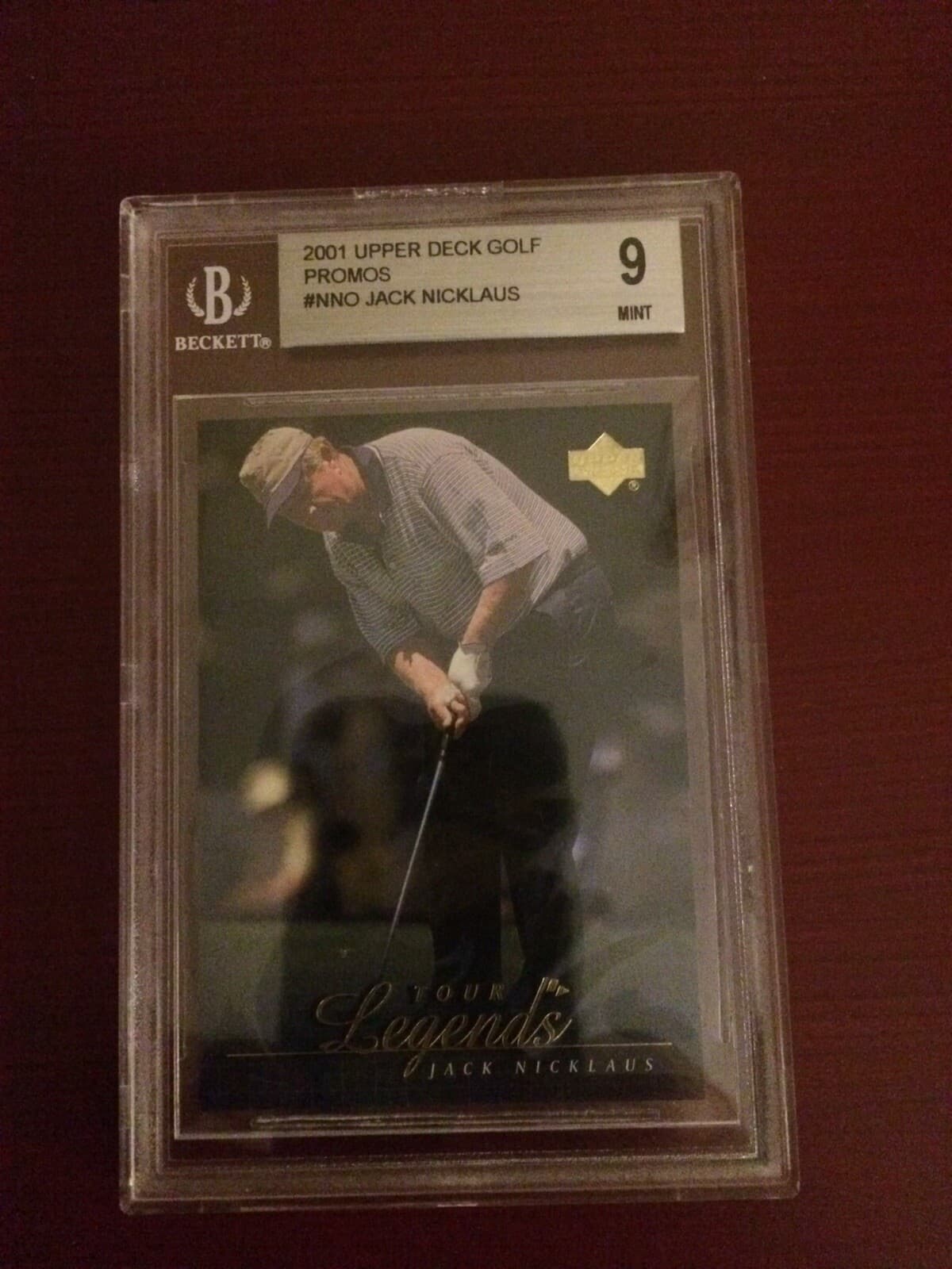 2001 Upper Deck Golf Promos #NNO Jack Nicklaus Extremely Rare BGS 9 G.O.A.T. 🔥
