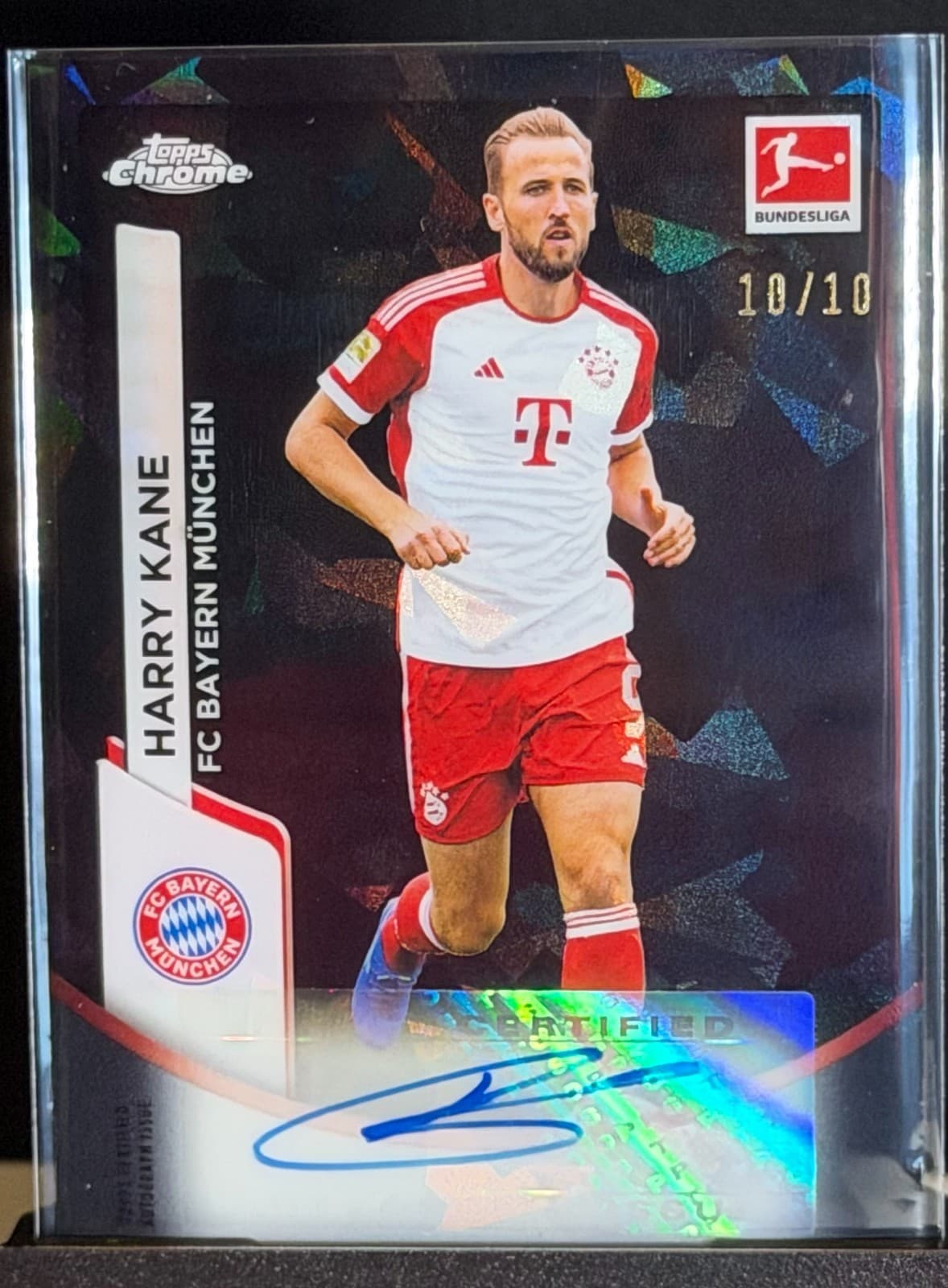 2023 Topps Chrome Bundesliga Harry Kane AUTO BLACK /10 BCA-HK