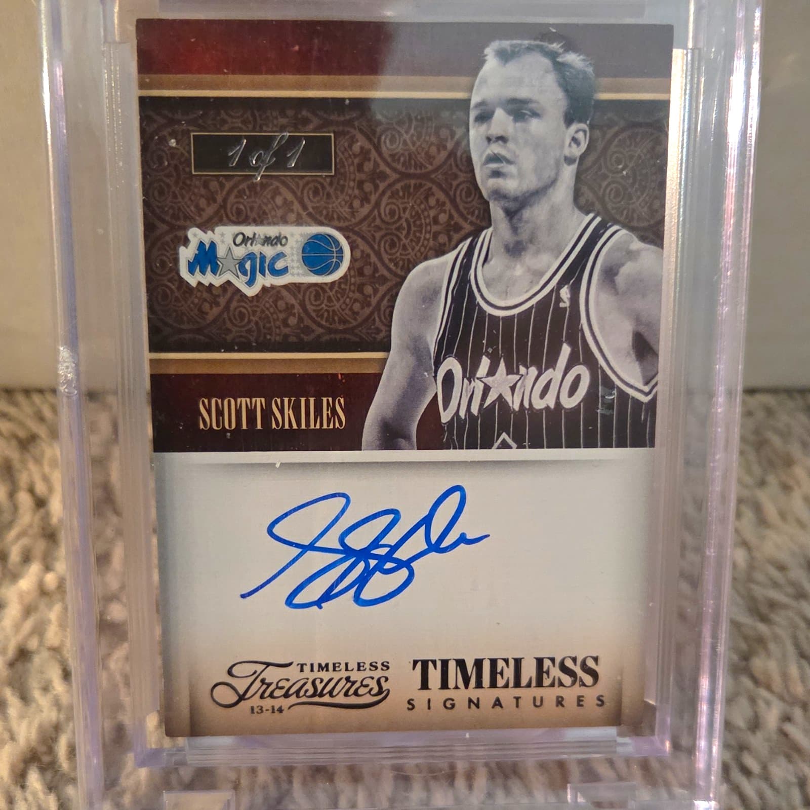 2013-14 Panini Timeless Treasures - Timeless Signatures Scott Skiles #20 1/1