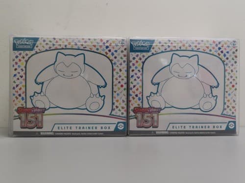 (2) Lot 2023 Pokemon Scarlet & Violet 151 Factory Sealed ETB Elite Trainer Box