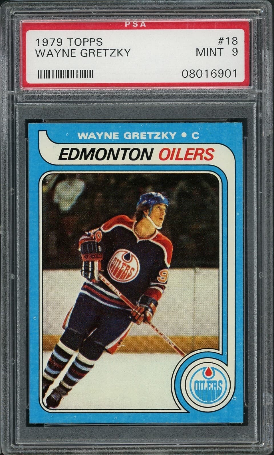 1979 Topps Wayne Gretzky Rookie #18 NHL Hockey Mint PSA 9 Hall of Fame HOF