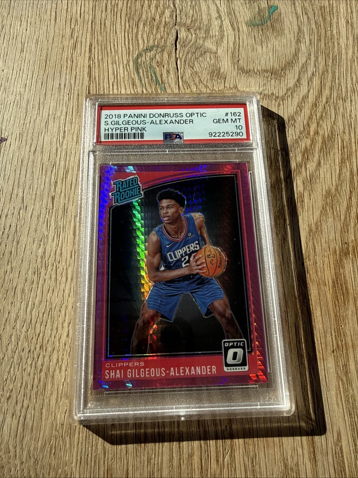 2018 Panini Donruss Optic - Rookie Shai Gilgeous-Alexander Hyper Pink PSA10