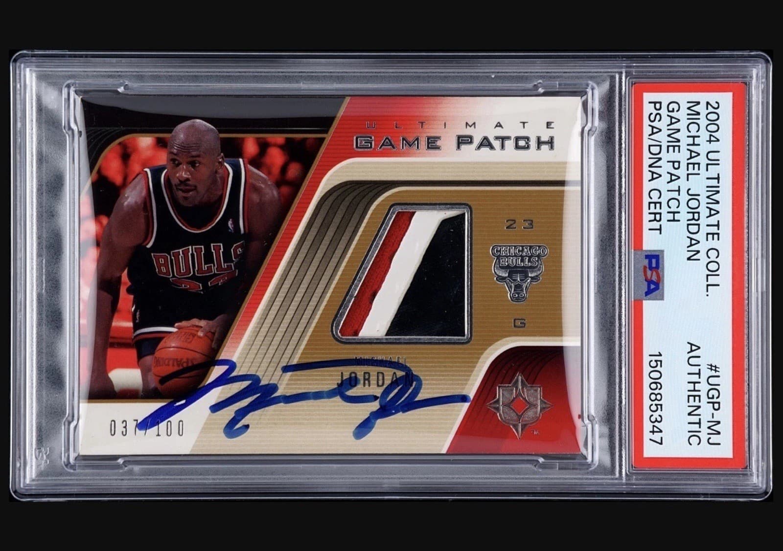 🔥UNBELIEVABLE Michael Jordan 2004-05 Ultimate Collection Patch Auto /100 PSA.