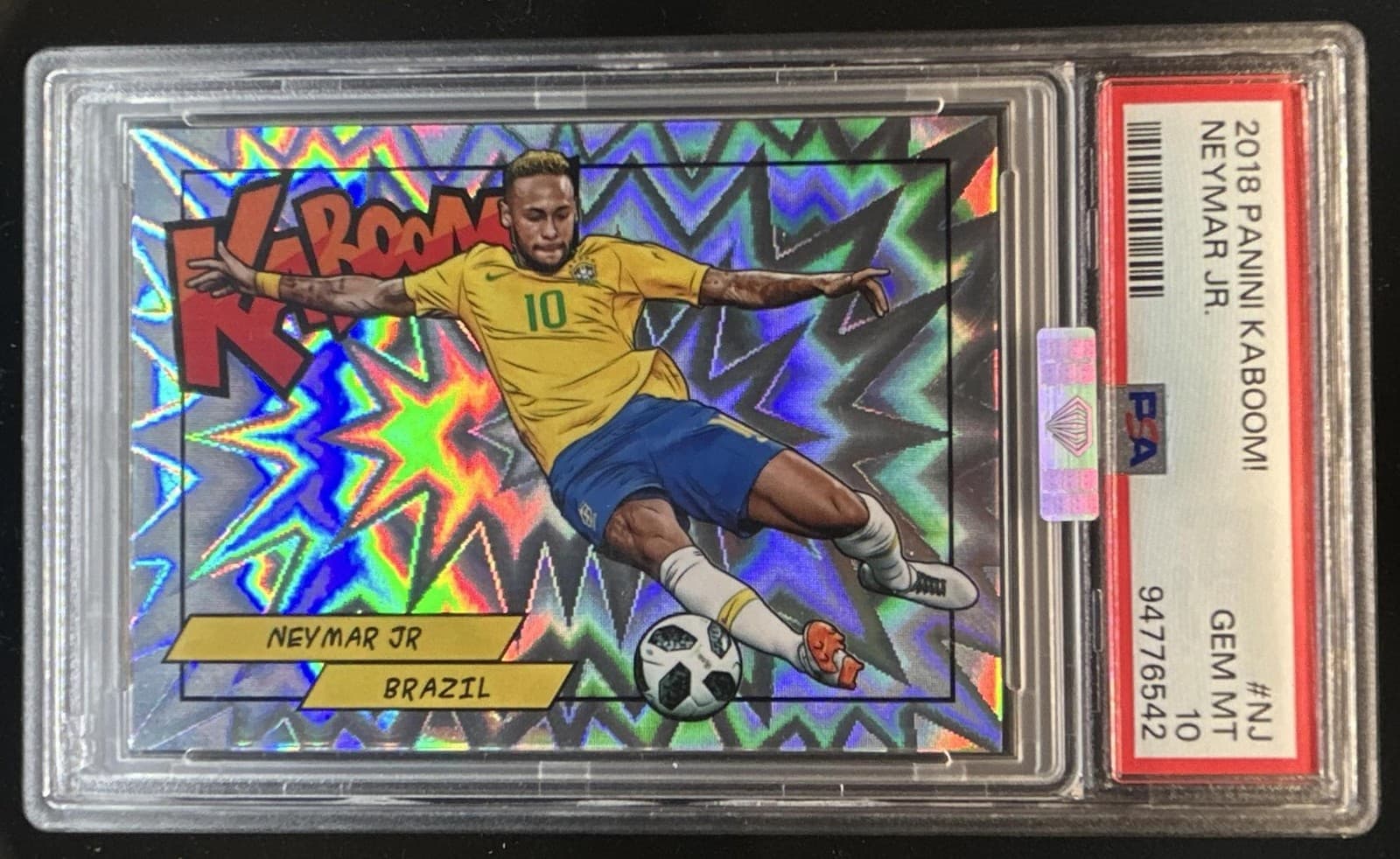 2018 Panini Kaboom! Neymar Jr SSP #K-NJ PSA 10 GEM MINT