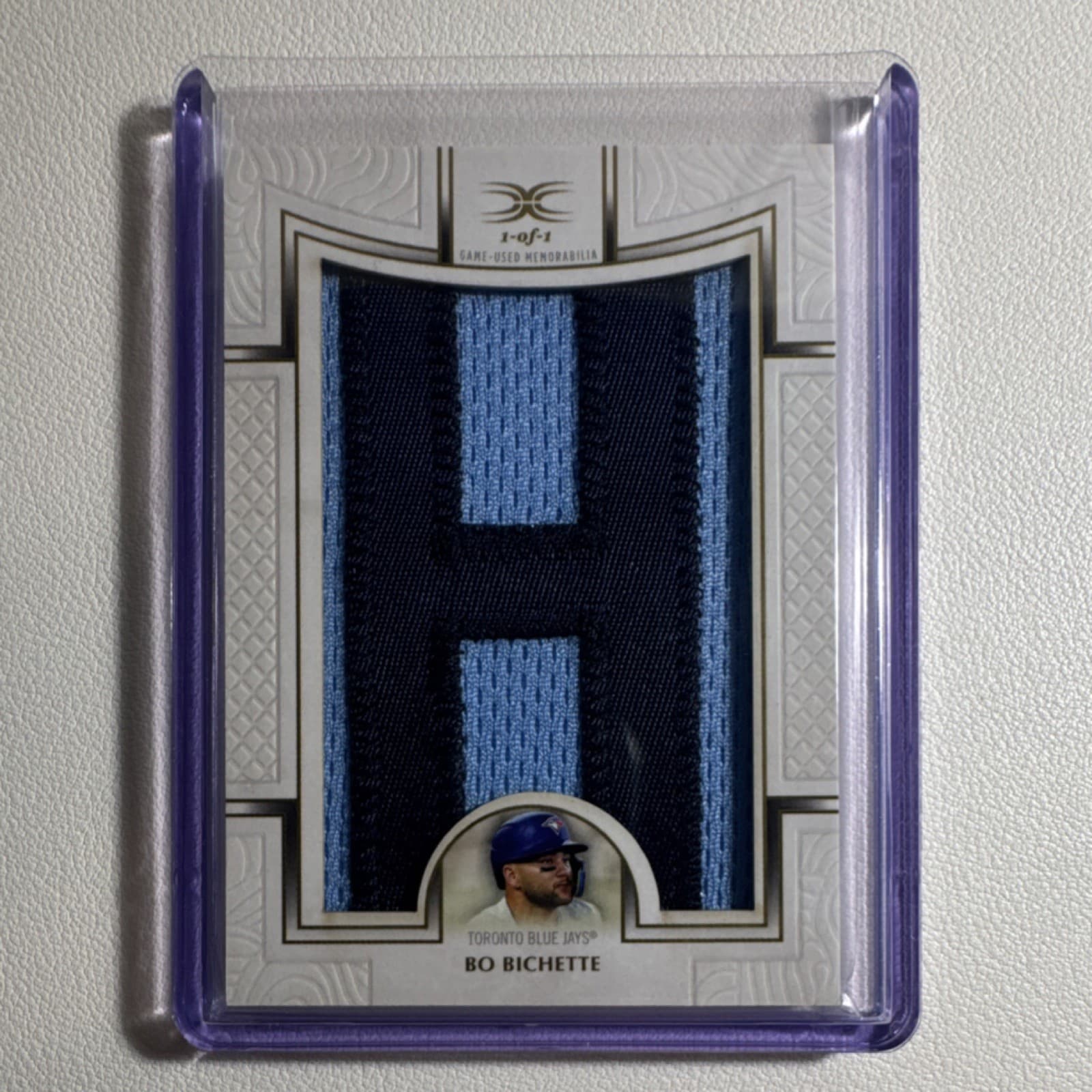 Topps Definitive 2025 Bo Bichette #DNC-BB Nameplate Relic 1/1 Blue Jays