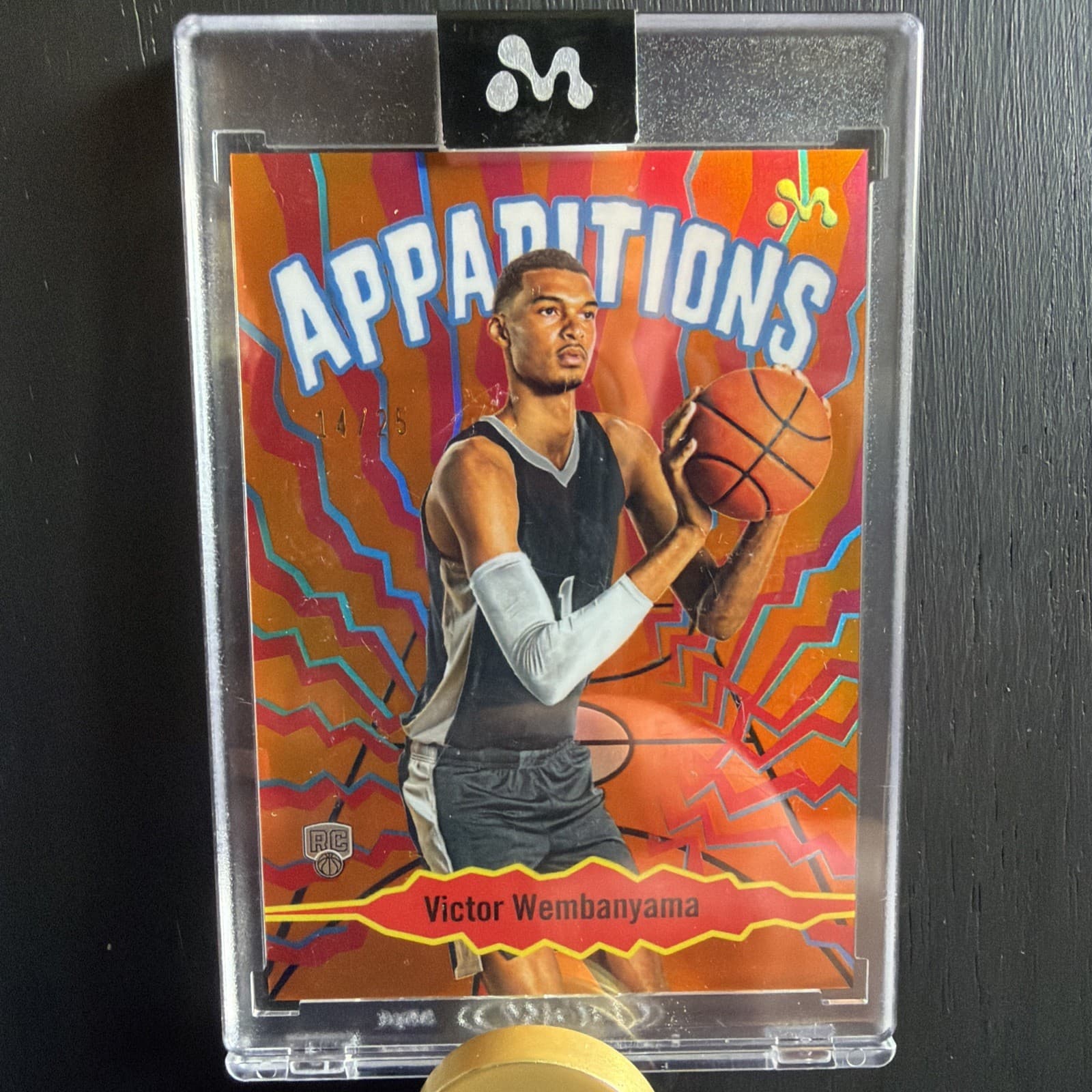 Victor Wembanyama 2024 Topps Mercury ORANGE Rookie RC /25 APPARITIONS